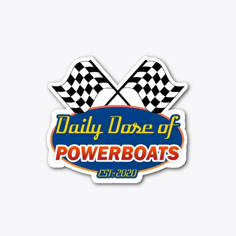 Classic Powerboating Sticker